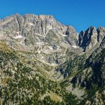 L'Argentera vista dal sentiero di discesa